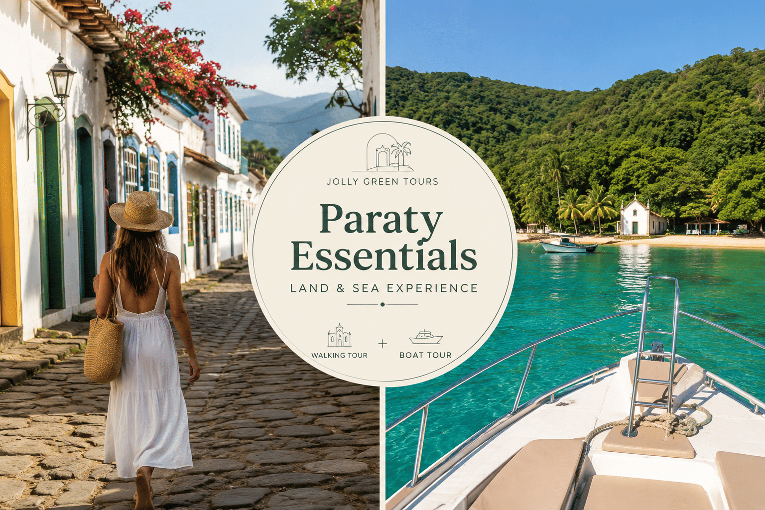 (TEST - DO NOT BOOK) Best of Paraty in One Day: Walking Tour & Island Boat Adventure